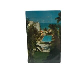 The Georgian Hotel Miami Beach Florida Vintage Color Photo Postcard Lincoln Road